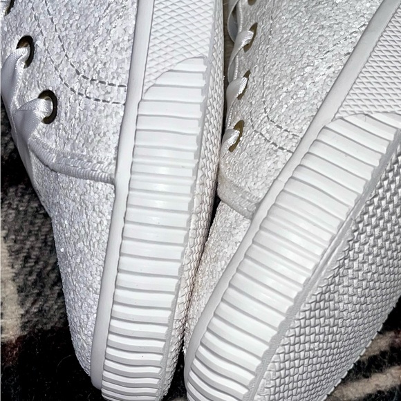 Kate Spade-Trista Glitter Sneaker in white size 8 1/2 - Picture 5 of 16